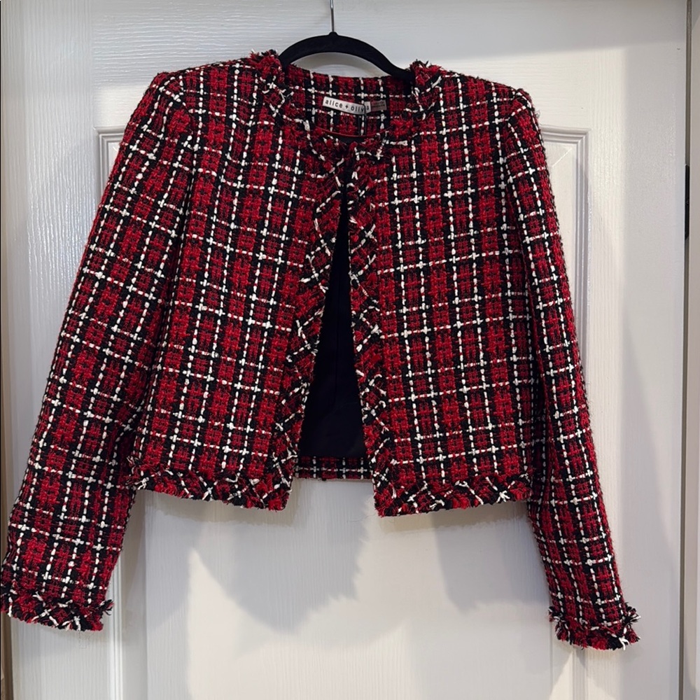 Alice + Olivia School Girl Plaid Ruby Women's Jacket